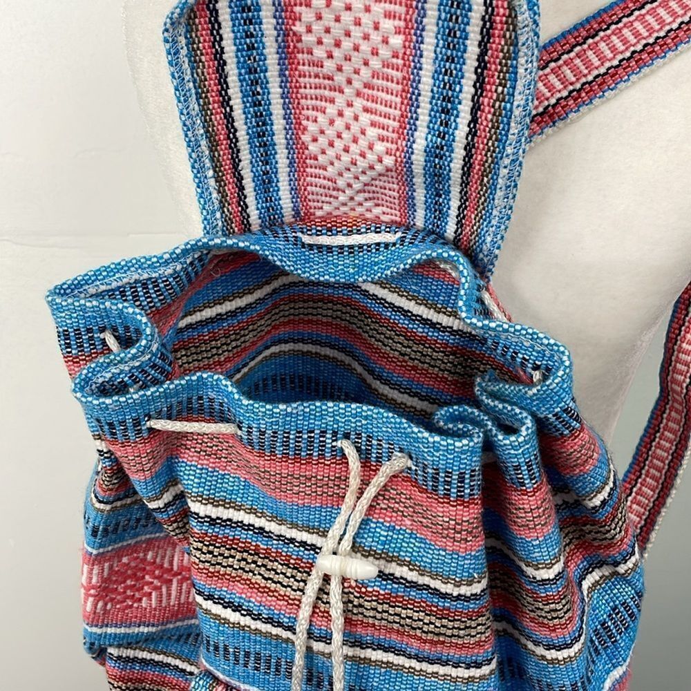 Pinzon Canvas Boho Aztec Backpack - Picture 4 of 10